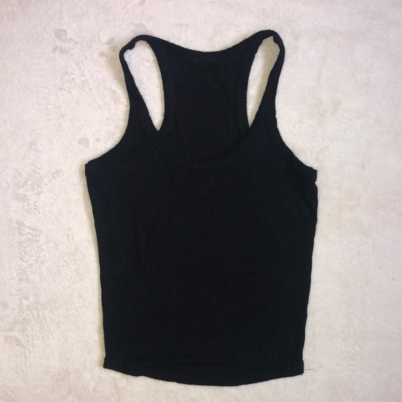Tops | Basic Black Ribbed Tank Top | Poshmark